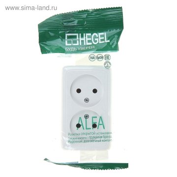 Серия розеток выключателей ALFA открытой установки от HEGEL 5 лет гарантии