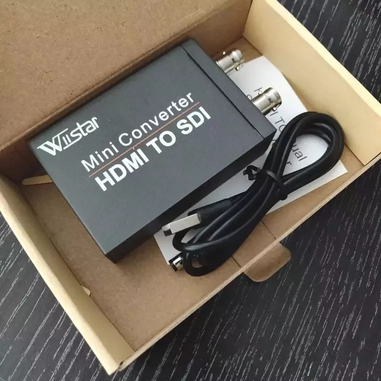 Видео-аудио адаптер HDMI в SDI, SDI в HDMI 1080p