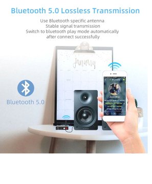 Ресивер Bluetooth 5.0 цифро-аналоговый преобразователь. 2023г