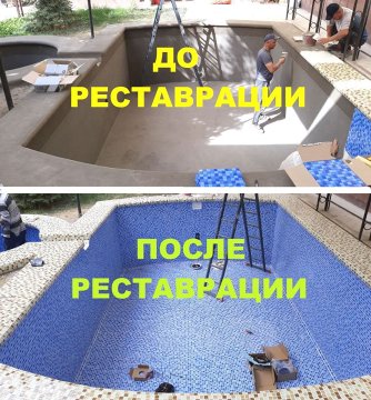 Строительство бассейнов / Реставрация / Обслуживание Недорого
