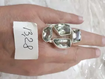 Кольца серебро 925 пробы с натуральными топазами из тайланда