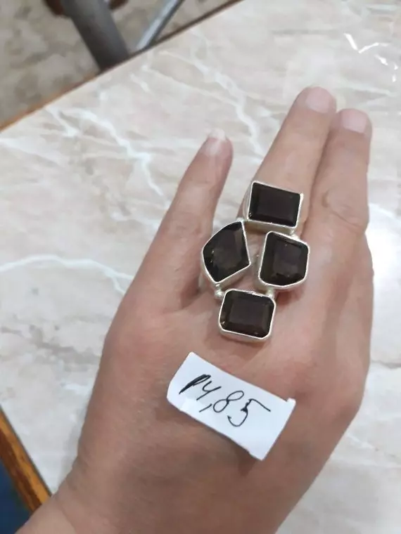 Кольца серебро 925 пробы с натуральными топазами из тайланда