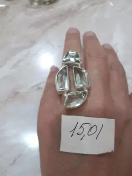 Кольца серебро 925 пробы с натуральными топазами из тайланда