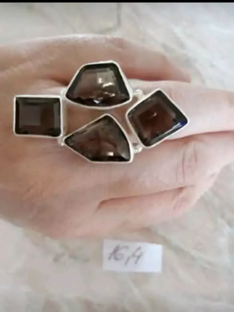 Кольца серебро 925 пробы с натуральными топазами из тайланда — 4/5