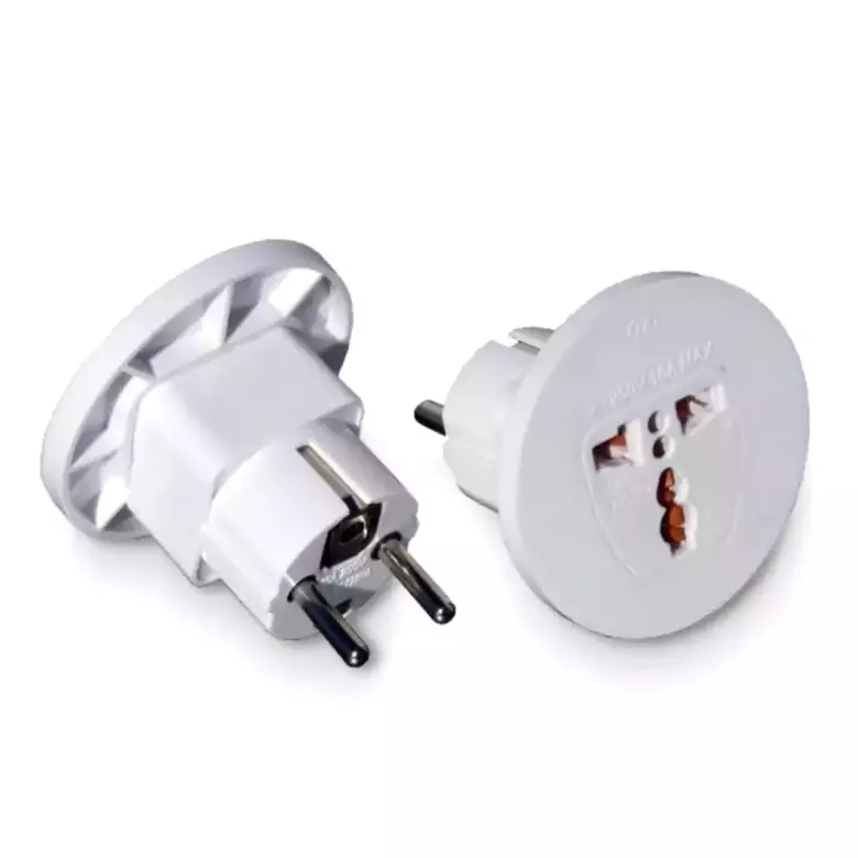 Вилка с розеткой 2p+e 16a, 250v, тимех польша