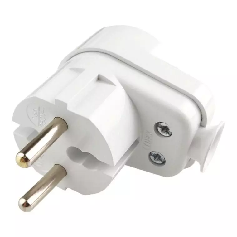 Вилка с розеткой 2p+e 16a, 250v, тимех польша