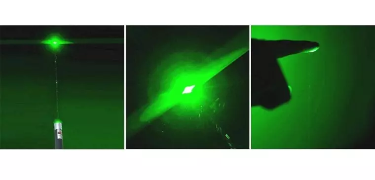 Зеленый лазерный указатель с регулируемым фокусом