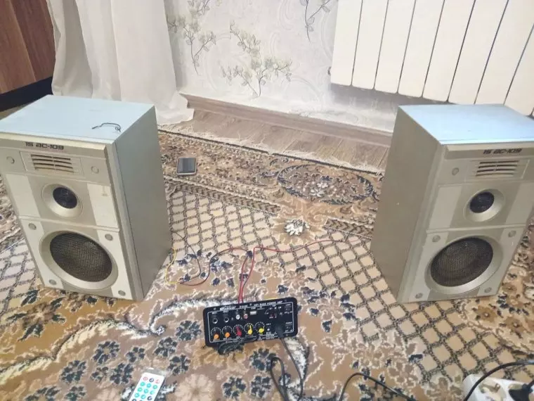 Усилитель звука woopker, 30-120вт, поддержка двойного микрофона, bluetooth