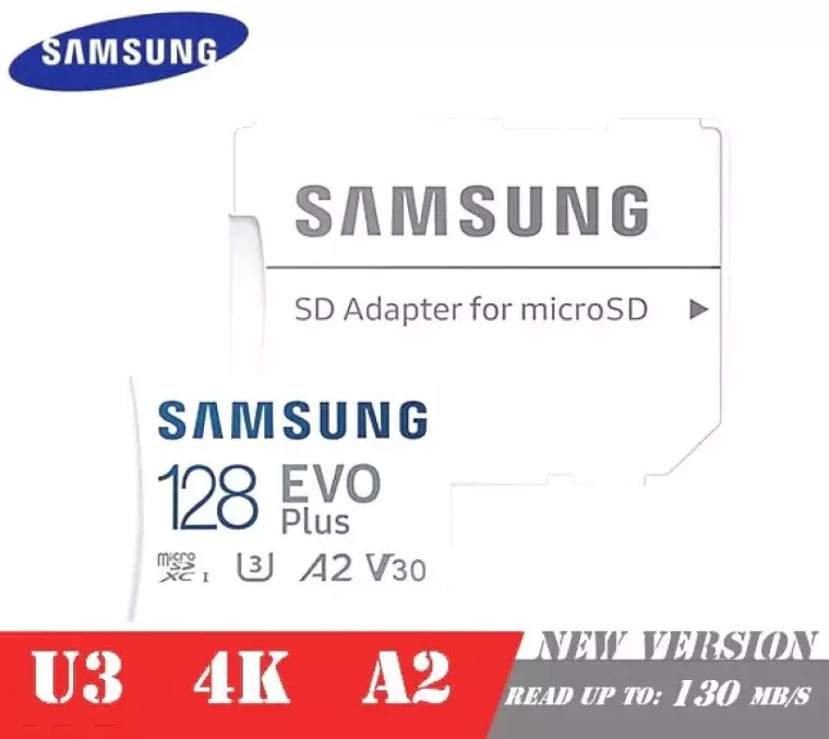 MicroSD сlass 10, u3, a2, v30 64-128gb