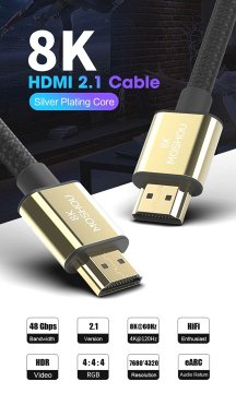 Real HDMI 8К Ultra-HD кабель v2.1 120Hz. 48Gbs