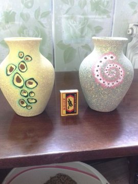Декоративные вазочки из глины
