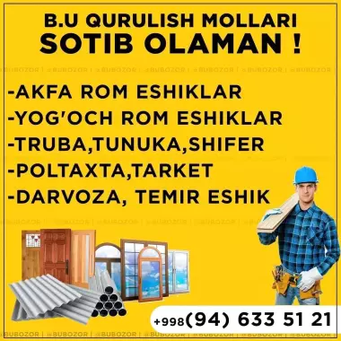 Eski akfa eshik romlar sotib olaman