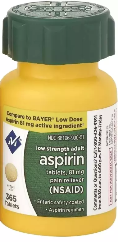 Аспирин Aspirin 81мг 365 табUSA