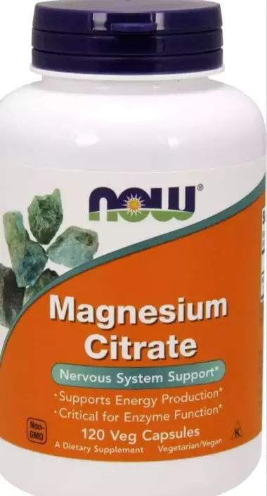 Now Foods Цитрат магния (Magnesium Citrate) 120 вегетарианских капсул: Поддержка