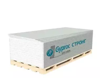 Гипсокартон Суперпрочный GYPROC СТРОНГ 15мм, 2500Х1200 НОВИНКА