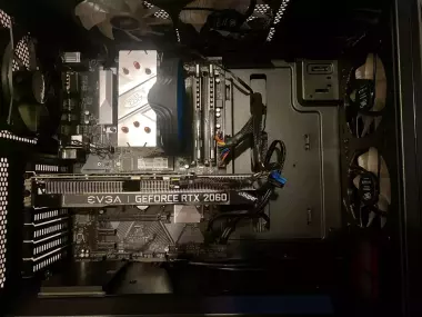 Игровой Компьютер и Монитор Ryzen 5 5600, EVGA RTX 2060 Super, RAM16gb