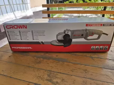 Болгарка оригинальная Crown CT13034 • 1300 Вт • Новая в коробке