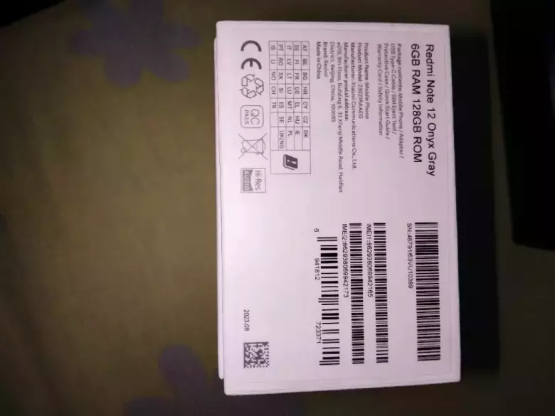 redmi note 12 6/128
