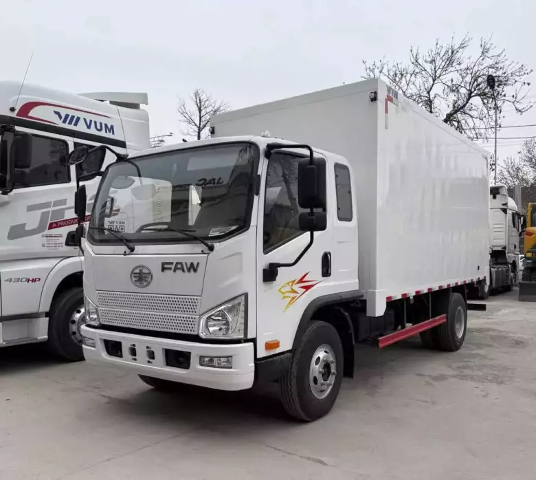 Цельнометаллический автофургон FAW Tiger-V 4x2 (130 л.с. 21 куб.м)