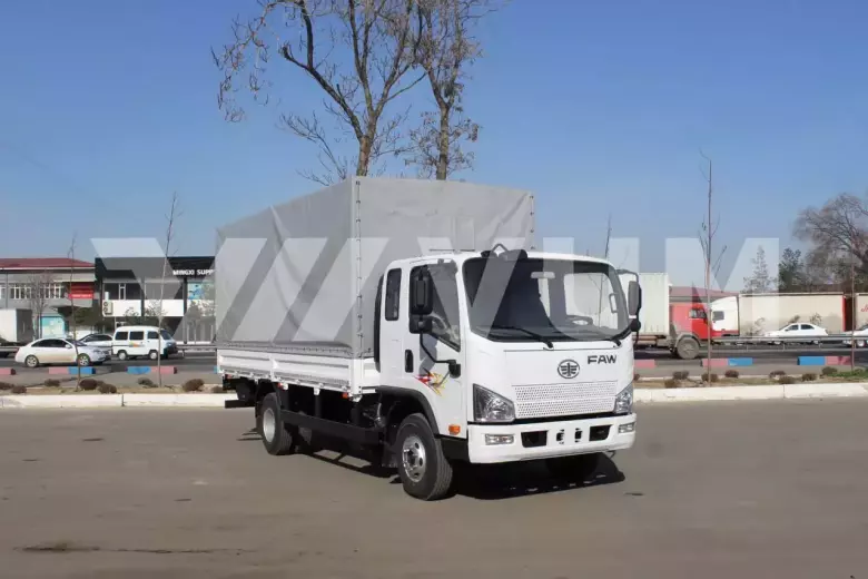 Автофургон бортовой с тентом FAW Tiger VH VUM1110, 4x2, 24,7 м³
