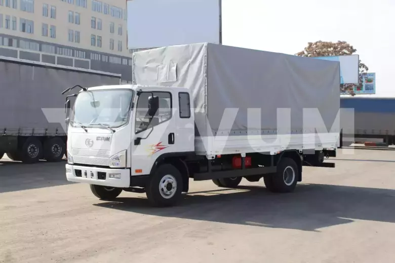 Автофургон бортовой с тентом FAW Tiger VH VUM1110, 4x2, 24,7 м³