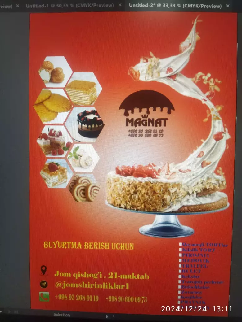 Kutib turgan narsalaringizni tayorlab beramiz.Undan tashqari vezitka tayorlaymiz