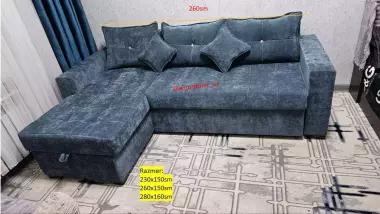 Угловой Раскладной диван размер 260х150см