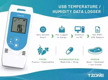 Дата логгер TempU03, регистратор данных о температуры и влажности