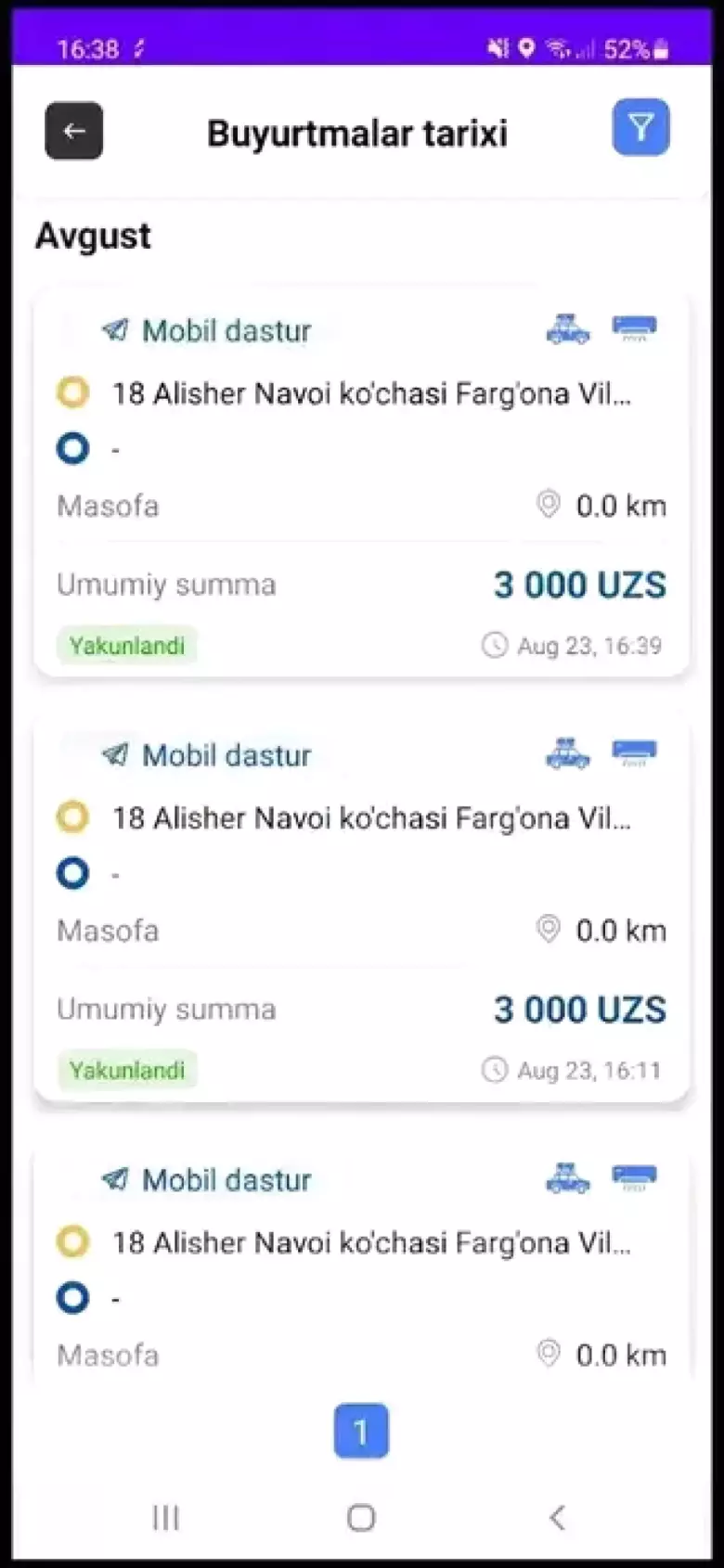 Insoft taxi