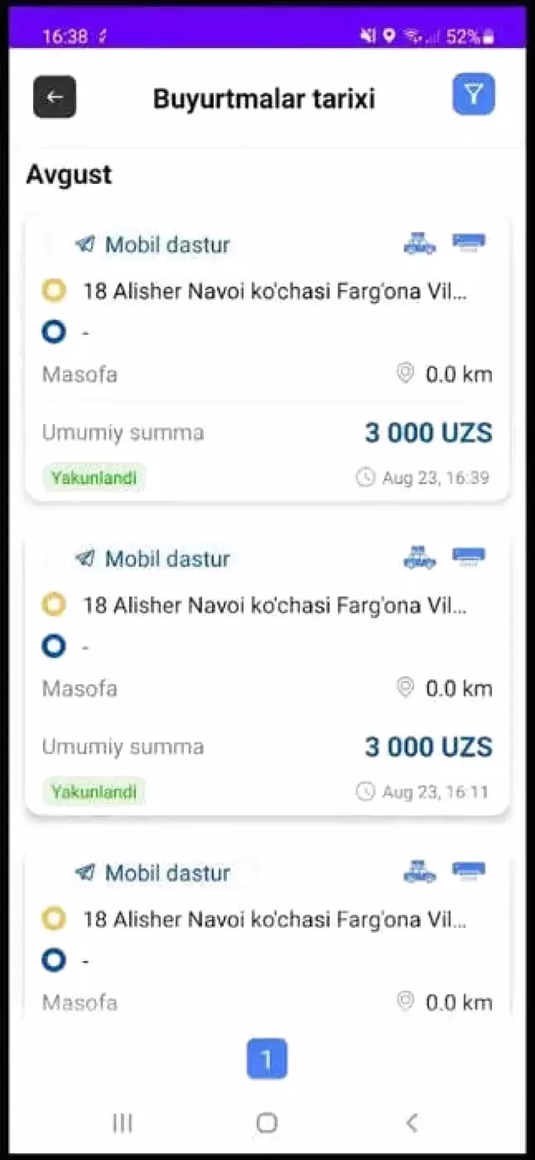 Insoft taxi