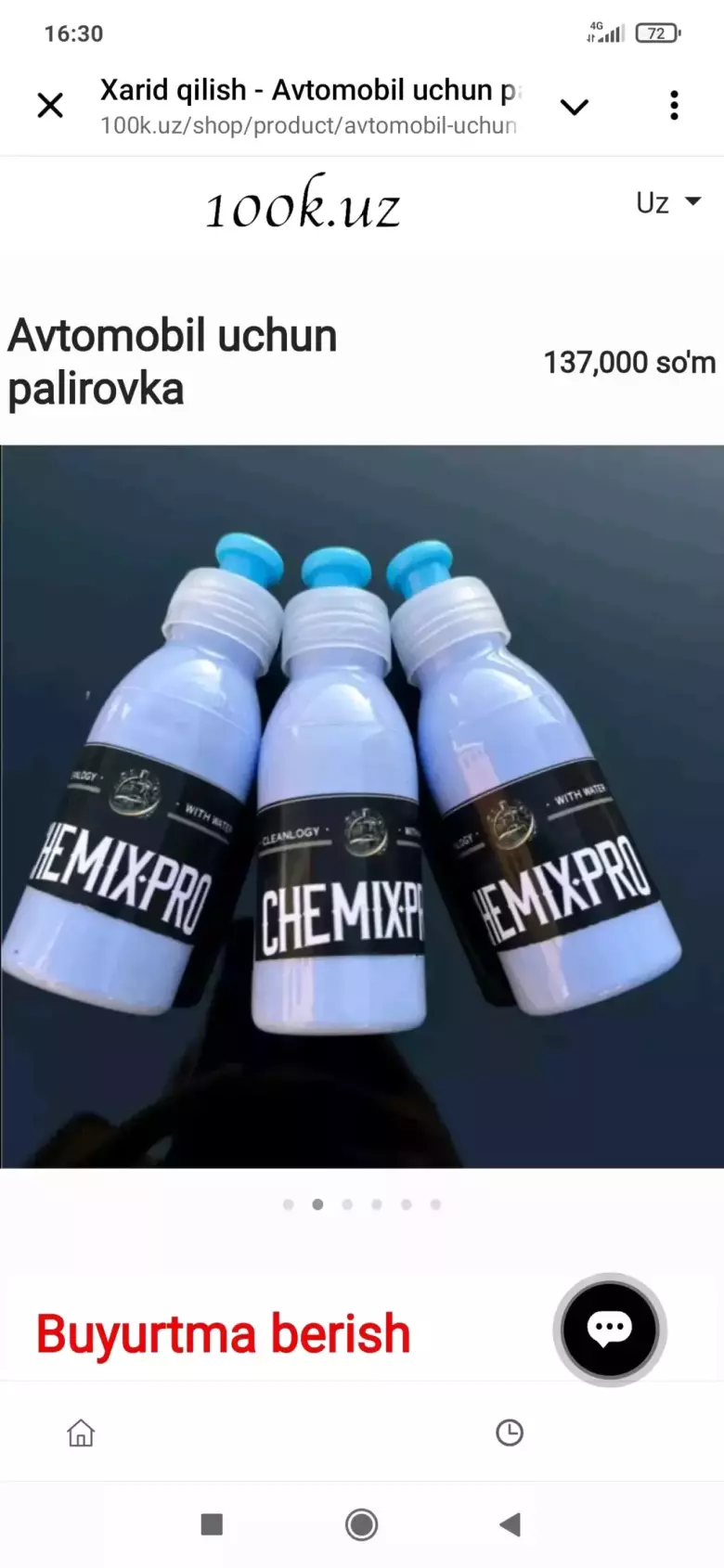 Avtomobil uchun palerovka