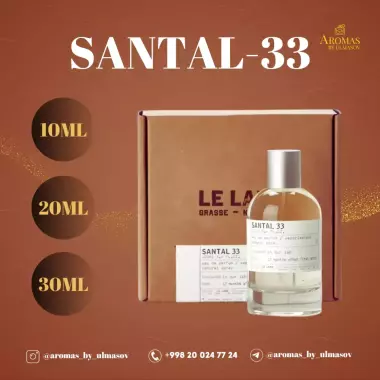 SANTAL-33 – uniseks atir (erkaklar va ayollar uchun)