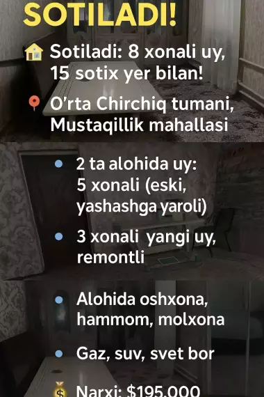 srochni sotiladi