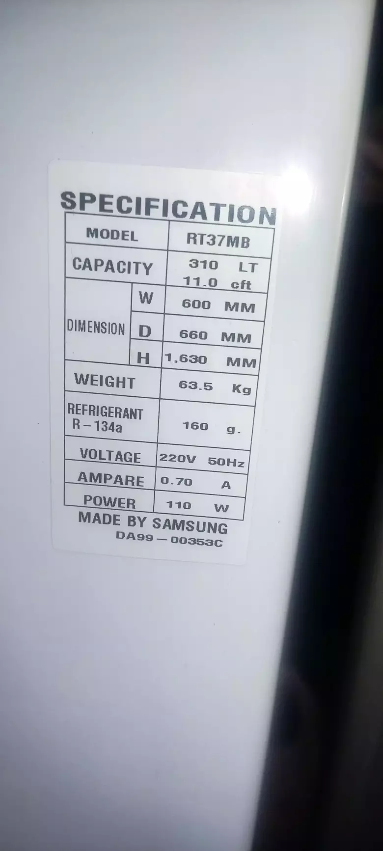 Продается холодильник Samsung