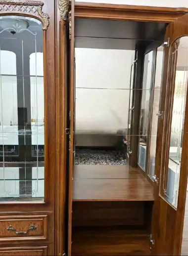 Тяжёлая импортная витрина из Китая, классическая мебель для зала