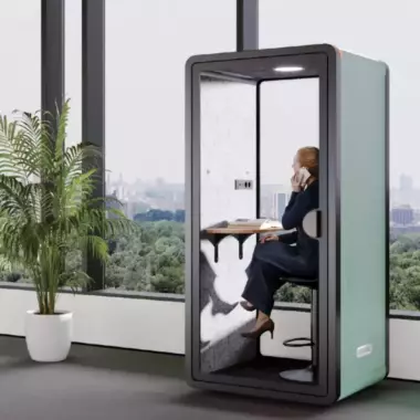 Кабина для переговоров и звонков | Звукоизоляция, USB, вентиляция