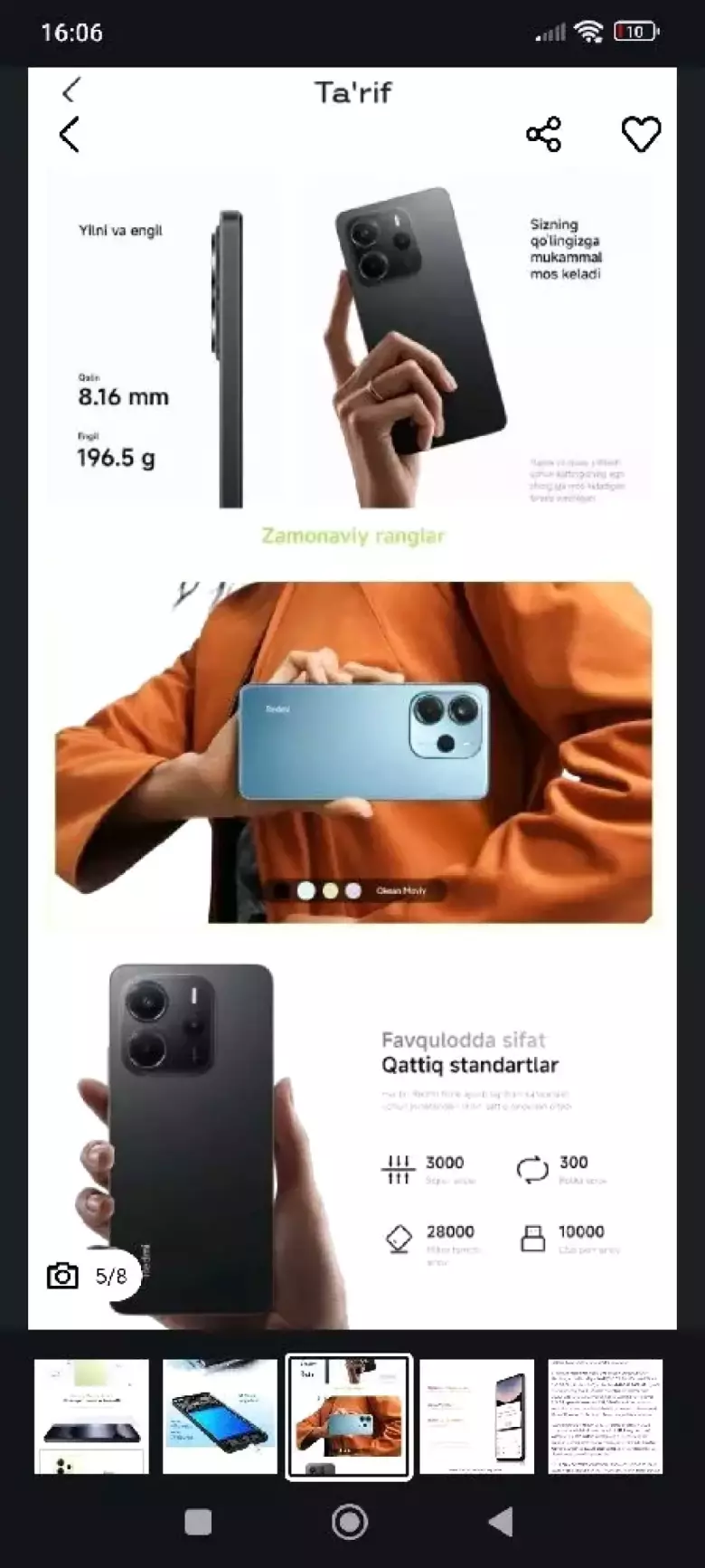 3 kun boʻldi sovgʻaga Kelibdi Redmi Note 14 6/128