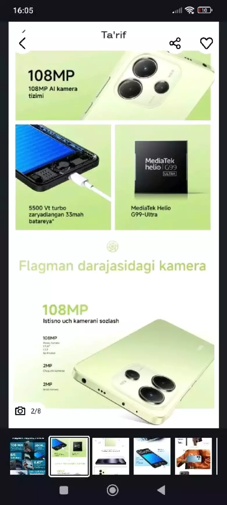 3 kun boʻldi sovgʻaga Kelibdi Redmi Note 14 6/128