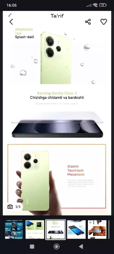 3 kun boʻldi sovgʻaga Kelibdi Redmi Note 14 6/128