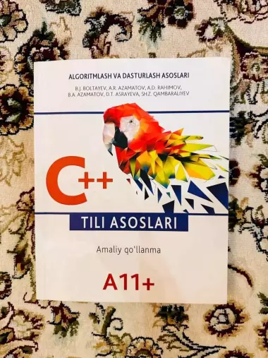 C++ tili asoslari, kitob, dasturlash, backend, algoritm