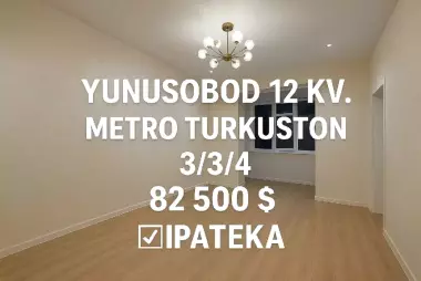Yunusobod 12 kv Metro turkuston 998