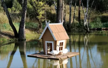 Кошкин Дом, мушук, будка, вольер для Гусей Лебедей