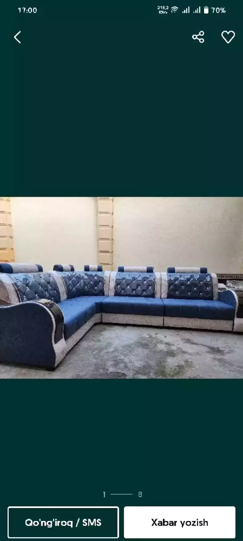 Sifatli Yumshoq mebellar
