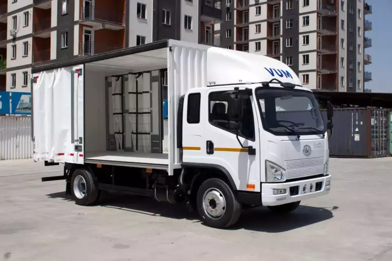 Автофургон шторно-тентовый FAW Tiger V 7 т дизель