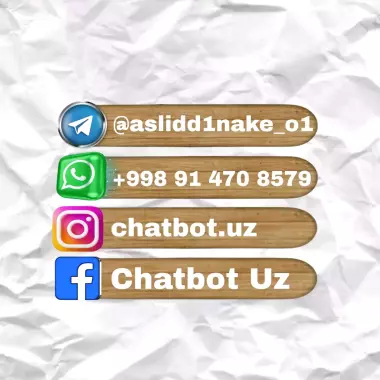 Telegram bot + Veb-sayt yaratish | 7 kunda tayyor | 1.5 mln dan