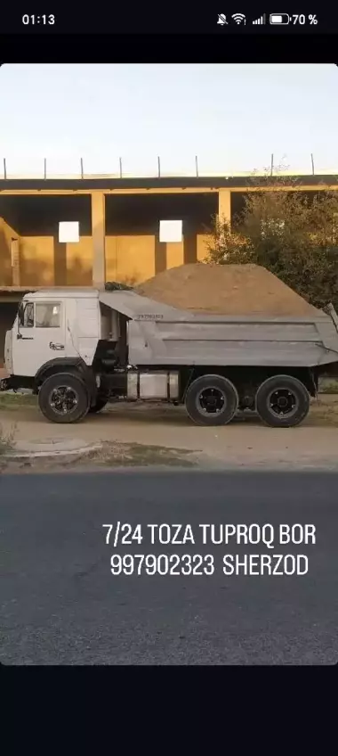 Toza tuproq va kamaz hizmati