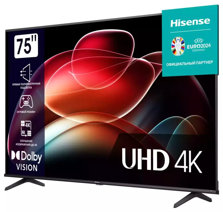 Телевизор Hisense 75A6K 4K UHD Smart TV
