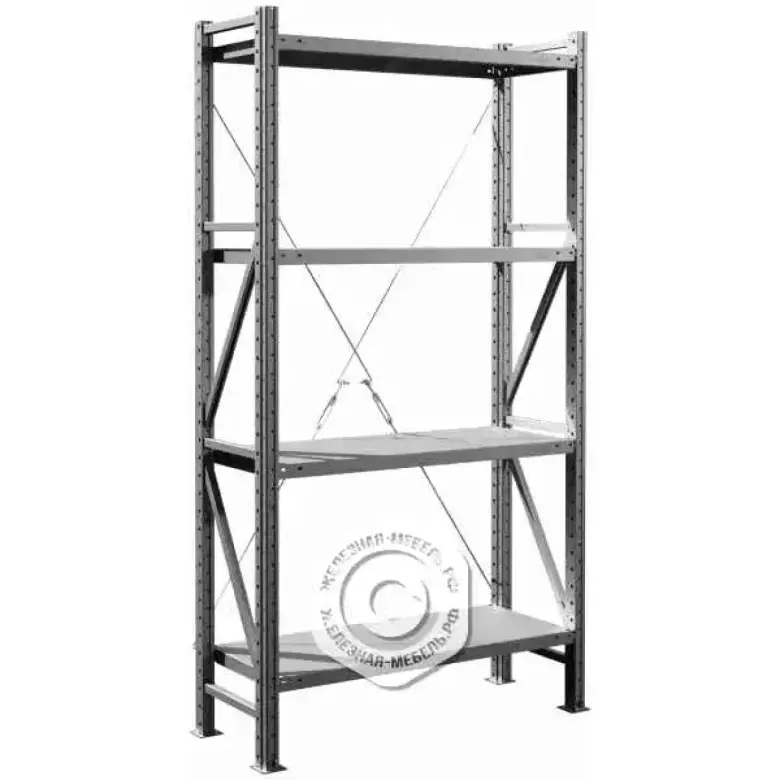 Стеллаж для склада MS U 2000x1000x400/4