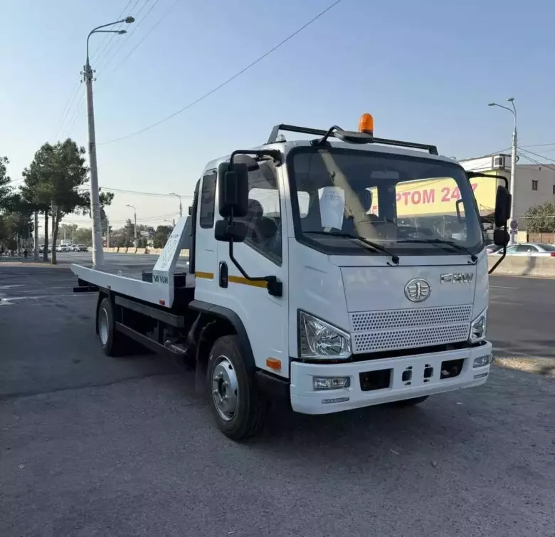 Эвакуатор FAW гидравлическая сдвижная платформа 6т