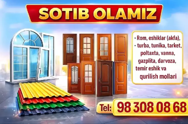 Eski rom va eshiklar sotb olamiz